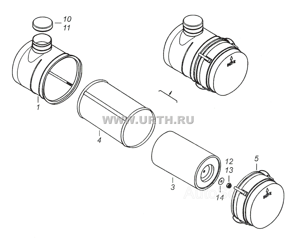 740.1109510-03 Фильтр воздушный
